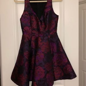 Aqua fit and flare dress